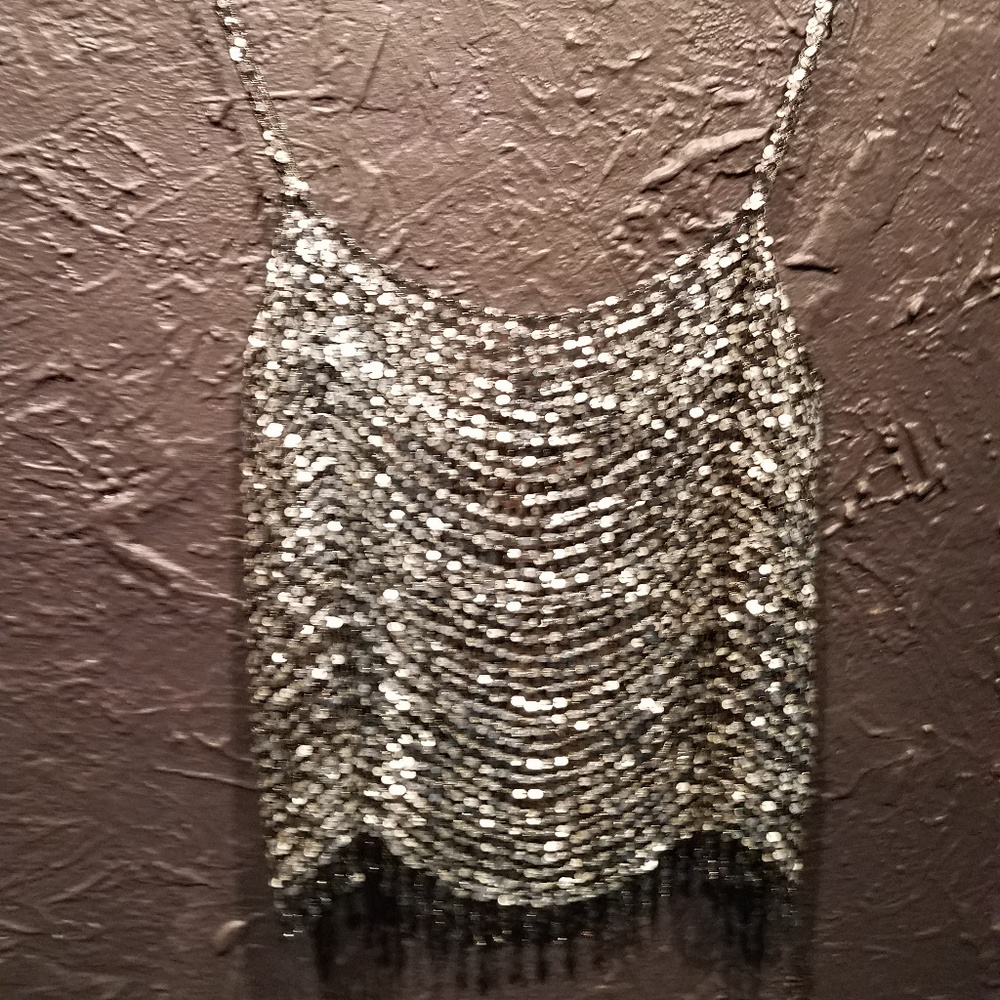 CHANEL, Runway, hand beaded camisole, Sz.8